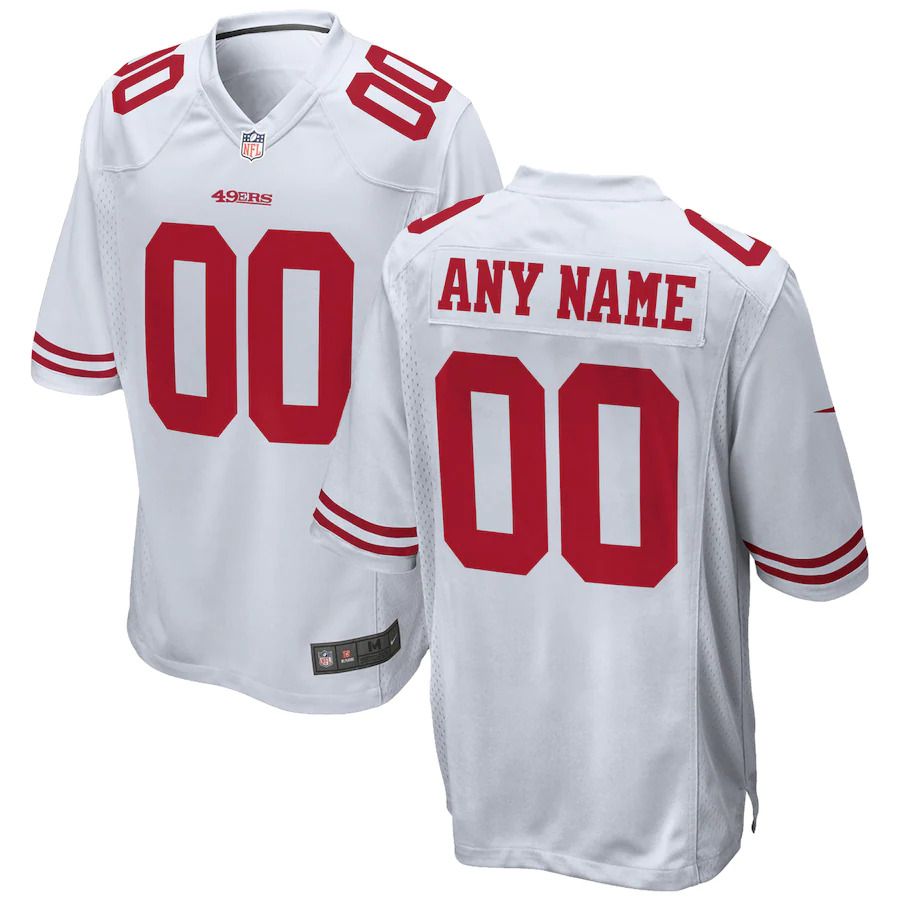 Men San Francisco 49ers Nike White Custom Game NFL Jersey